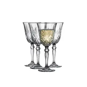 LYNGBY Melodia krystal hvidvinsglas 21 cl. 4 stk - VINGLAS
