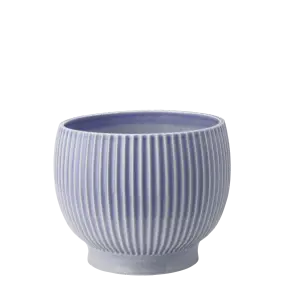 KNABSTRUP Urtepotteskjuler med riller Ø18 cm - lavendel - KNABSTRUP KERAMIK