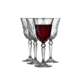 LYNGBY Melodia krystal rødvinsglas 27 cl 4 stk - VINGLAS