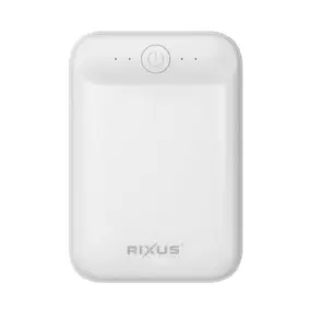 RIXUS Powerbank 10.000 mAh - hvid - MOBILTILBEHØR