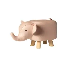 DACORE Skammel m/træben - rosa elefant - DIVERSE
