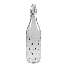 DET GAMLE APOTEK Glasflaske 1 liter - med anker - KANDER & KARAFLER