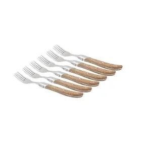 LAGUIOLE BY HAWS Steakgafler 6 stk - egetræ - BESTIK