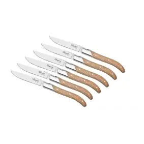 LAGUIOLE BY HAWS Steakknive 6 stk - egetræ - BESTIK