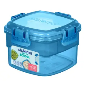 SISTEMA To go snack lunch 400 ml - støvet blå - MADKASSER & DRIKKEDUNKE