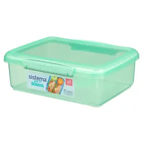 SISTEMA Madkasse lunch 2 liter - støvet grøn - MADKASSER & DRIKKEDUNKE