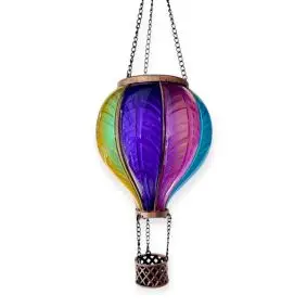Solar luftballon med flammeeffekt - mellem - HAVELAMPER