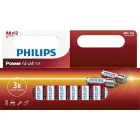 PHILIPS Power alkaline "AA" batterier - 12 stk - BATTERIER