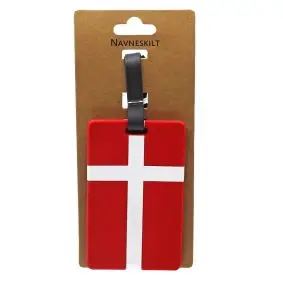 Bagagemærke - dannebrog - BOLIG & FRITID