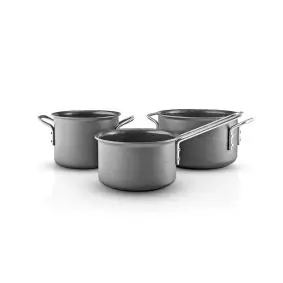 EVA TRIO Grey line grydesæt keramisk med 3 dele - GRYDER & PANDER