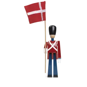 KAY BOJESEN Fanebærer med tekstilflag - PYNT & FIGURER