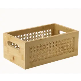 RIG-TIG Bamboo opbevaringskasse 15 x 25 cm - natur - BOLIG & FRITID