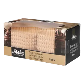 SAANA Muffinsforme papir brun - 200 stk - BAGEARTIKLER