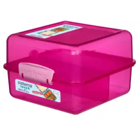 SISTEMA Madkasse lunch cube 1,4 liter - pink - MADKASSER & DRIKKEDUNKE