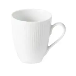 AIDA Groovy porcelæn krus 30 cl - hvid - 