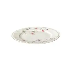 DACORE Flora middags tallerken med blomst Ø26 cm - rosa - 