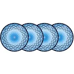 LYNGBY Sorrento asietter 16 cm 4 stk - blå - 