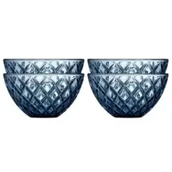 LYNGBY Sorrento glasskåle 12 cm 4 stk - blå - 