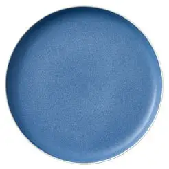 STUDIO ROUND North frokosttallerken 21 cm - mat hvid/mat blå -