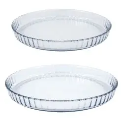 AIDA Aroma ovnfaste tærtefade i glas - 2 stk - 