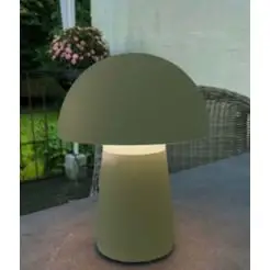VELI LINE Genopladelig bordlampe med touch  - oliven - 