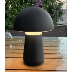 VELI LINE Genopladelig bordlampe med touch  - sort - 