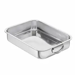 GASTROMAX Bradepande 37,5 x 27,5 cm - stål - 