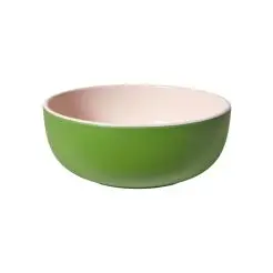 DACORE Skål i genanvendt plast Ø14,6 cm - grøn/rosa -