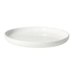 DACORE Tallerken i genanvendt plast Ø22 cm - hvid -