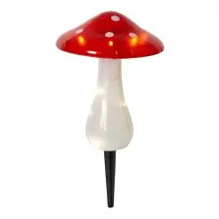 DACORE Solar paddehat med spyd rød/hvid - 30 cm - 
