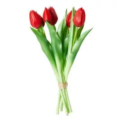 DACORE Tulipan buket 7 stk. 31 cm - rød - 