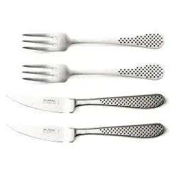 GLOBAL Steak bestiksæt 2+2 - 