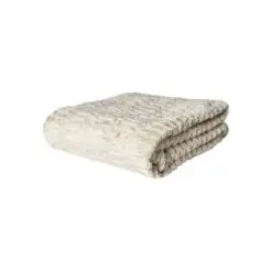DACORE Plaid i imiteret pels 130 x 170 cm - sand - 