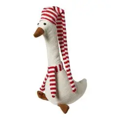 DACORE Juleand i fløjl med striber - 38 cm - 