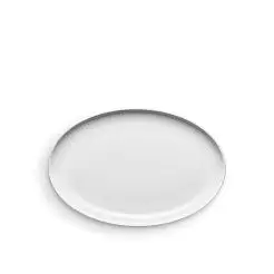 EVA TRIO Legio nova oval coupe fad 27 x 18 cm - hvid - 