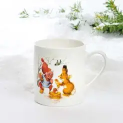 POBRA Vilhelm Hansen Porcelænskrus med Nissemotiv - 