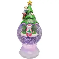 CONZEPT Snekugle med julemand - 11x23 cm - 