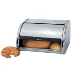 BRABANTIA Brødkasse mat stål 17,3 x 26 x 31,5 cm. - 