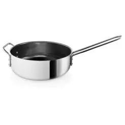 EVA TRIO Rustfrit stål sauterpande m/ keramisk belægning 24 cm. -