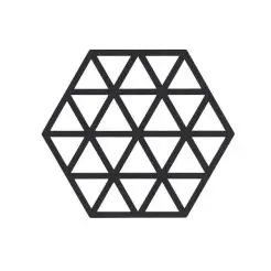 ZONE Bordskåner triangle 16 x 14 x 0,9 cm sort -