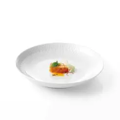 AIDA Relief dyb tallerken 22 cm 4 stk - hvid - 