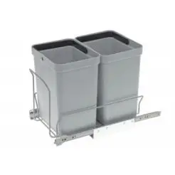 Affaldsstativ m/2 stk affaldsspande på 10,0 liter -