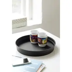 Tjenerbakke sort ø 32 cm - 