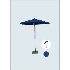 HOFFMANN Parasol venedig Ø 1,8 m m/tilt - blå -