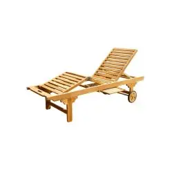 TEAK Luksus solvogn m/hjul "boston" -
