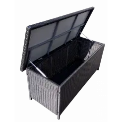 DACORE Hyndeboks i polyrattan - sort -