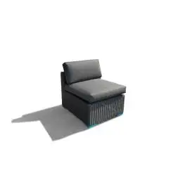 Vita lux midt-modul til sofasæt - sort -