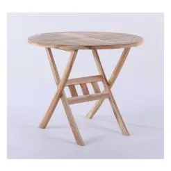 TEAK Havebord Ø 90 cm - mondena -