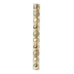 Julekugler guld - 10 stk -