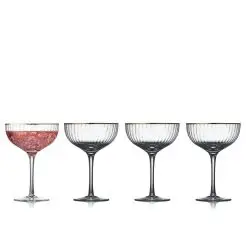 LYNGBY GLAS Palermo gold cocktailglas 31,5 cl - 4 stk - 